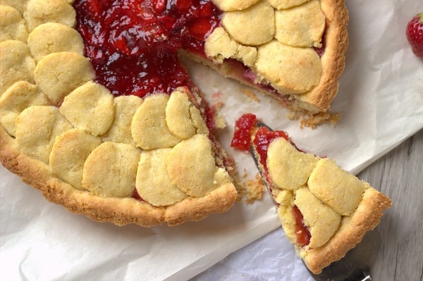 Strawberry Tart with a No Roll Crust