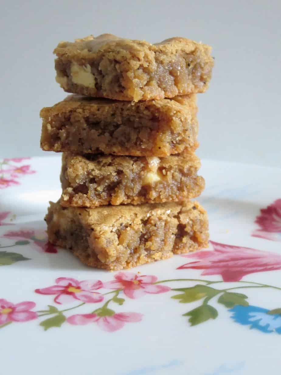 White Chocolate Chip and Coffee Blondies