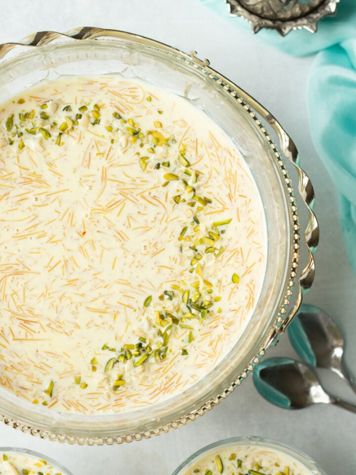 top view of seviyan bowl