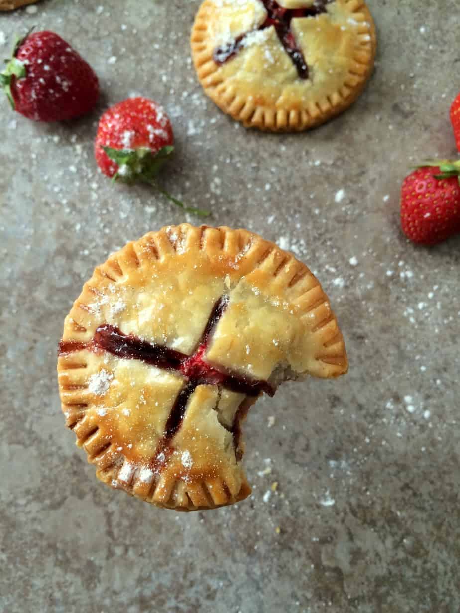 strawberry nutella hand pies