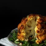 spicy whole roasted cauliflower