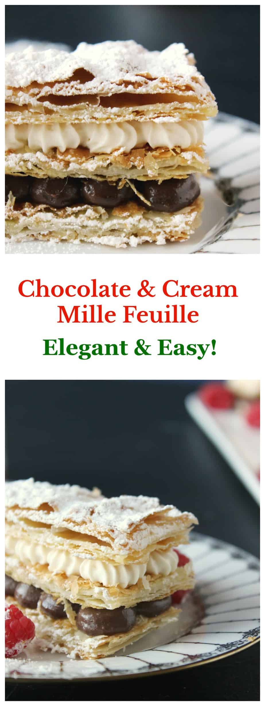 chocolate & cream mille feuille