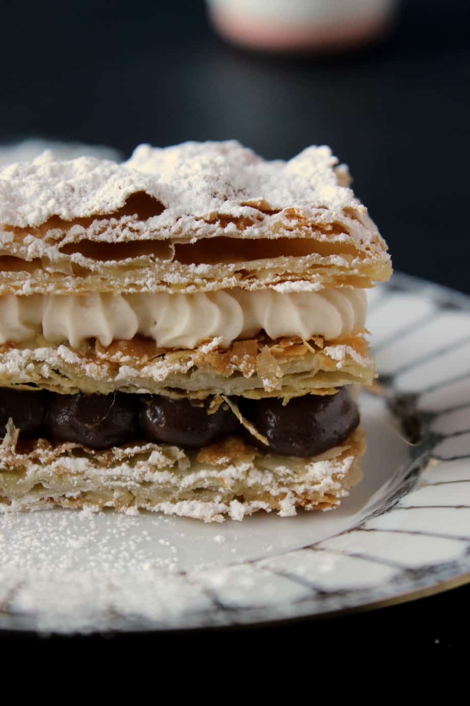 chocolate & cream mille feuille