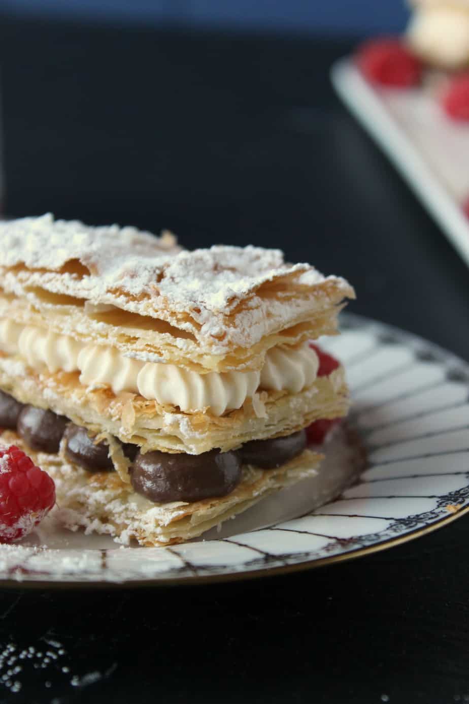 chocolate & cream mille feuille