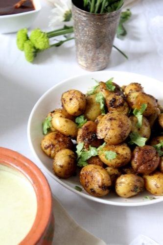 Smashed Chilli Potatoes