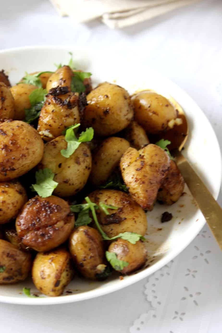 Smashed Chilli Potatoes