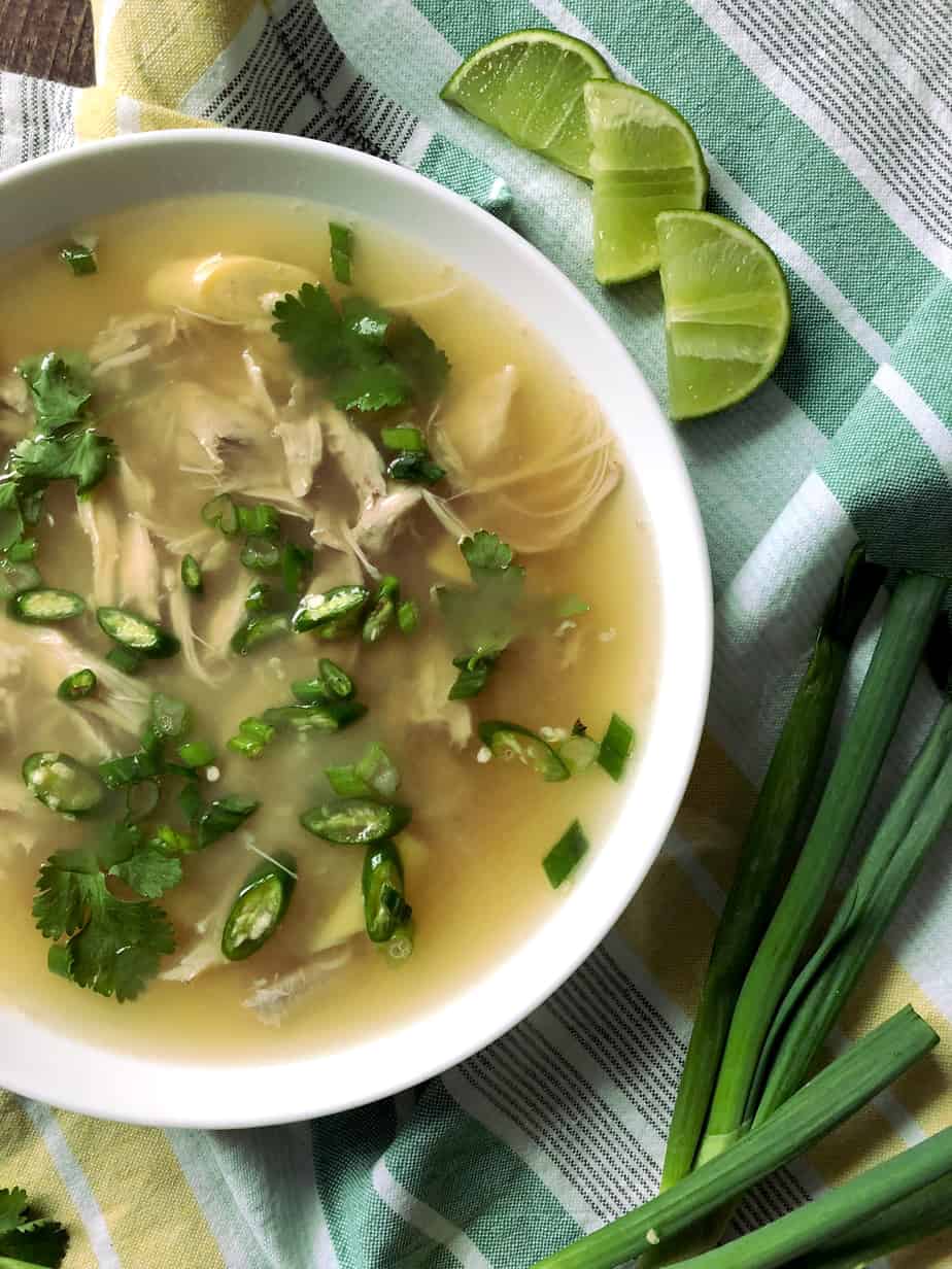 Chicken and Rice Soup with Chillies
