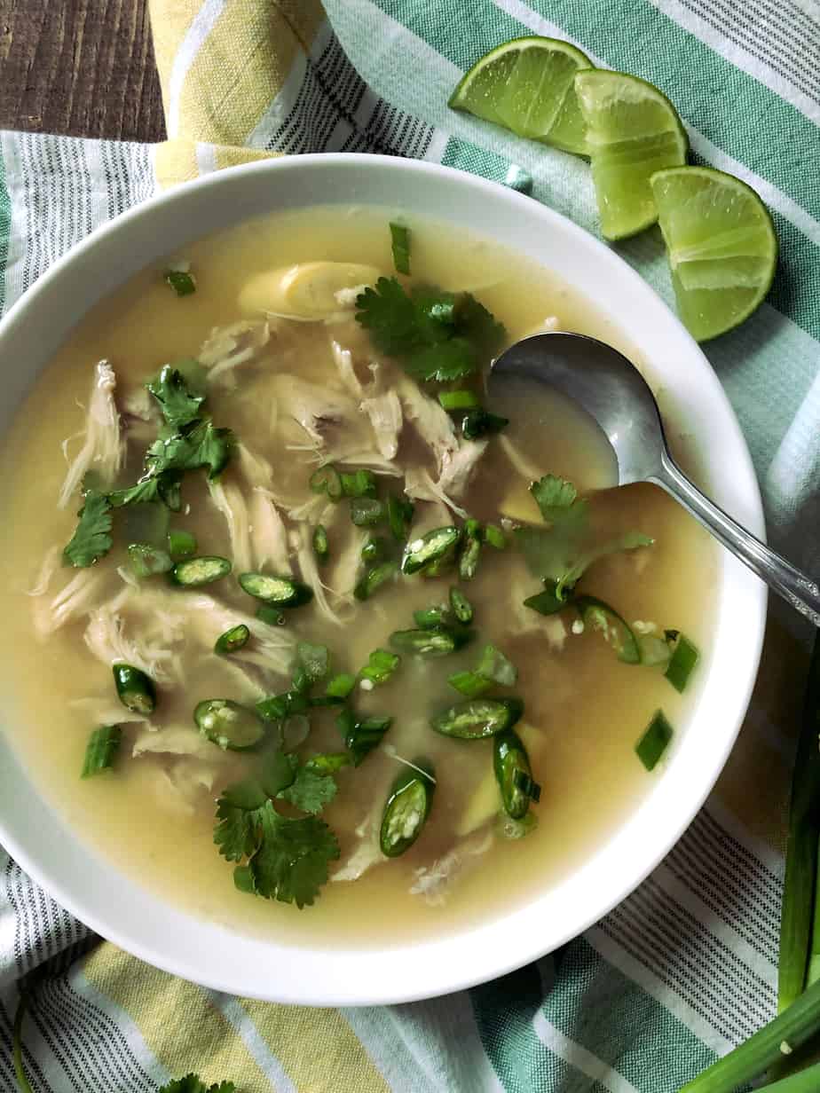 Chicken and Rice Soup with Chillies