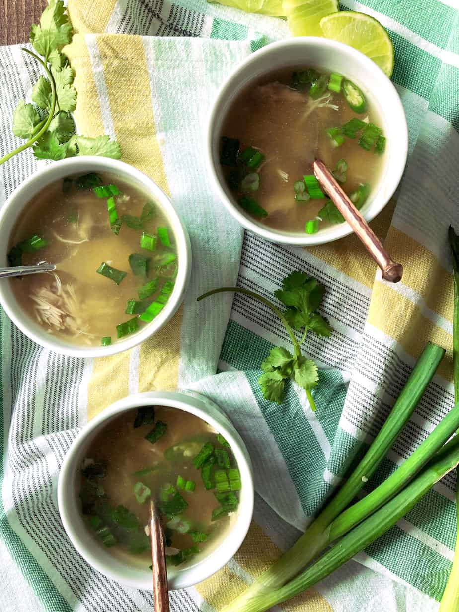 Chicken and Rice Soup with Chillies