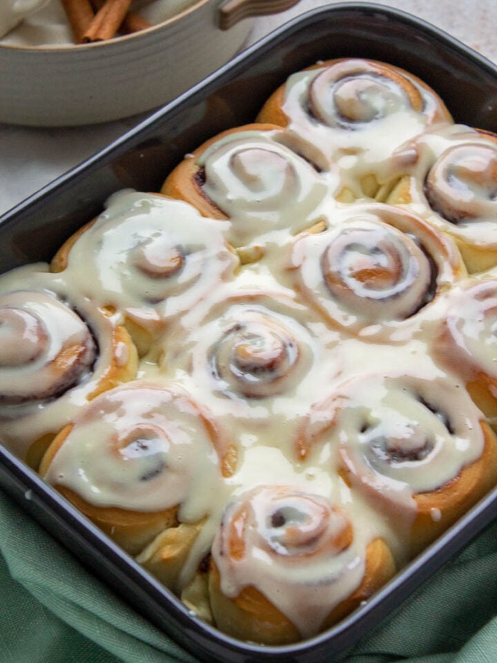 Cinnamon Rolls in a Pan