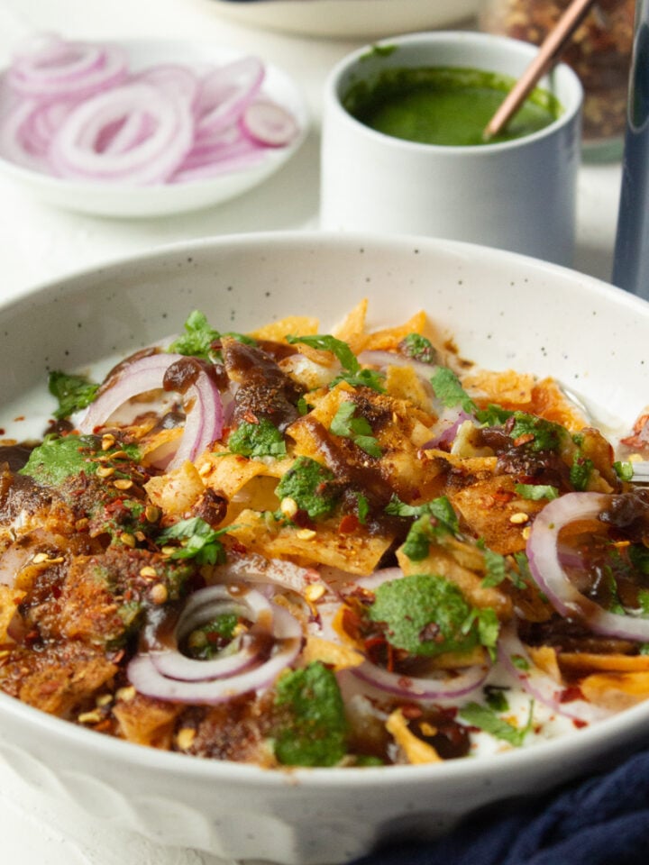 Mixed Plate Chaat up close