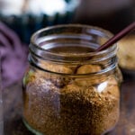 Freshly Toasted Dhania Powder in a jar