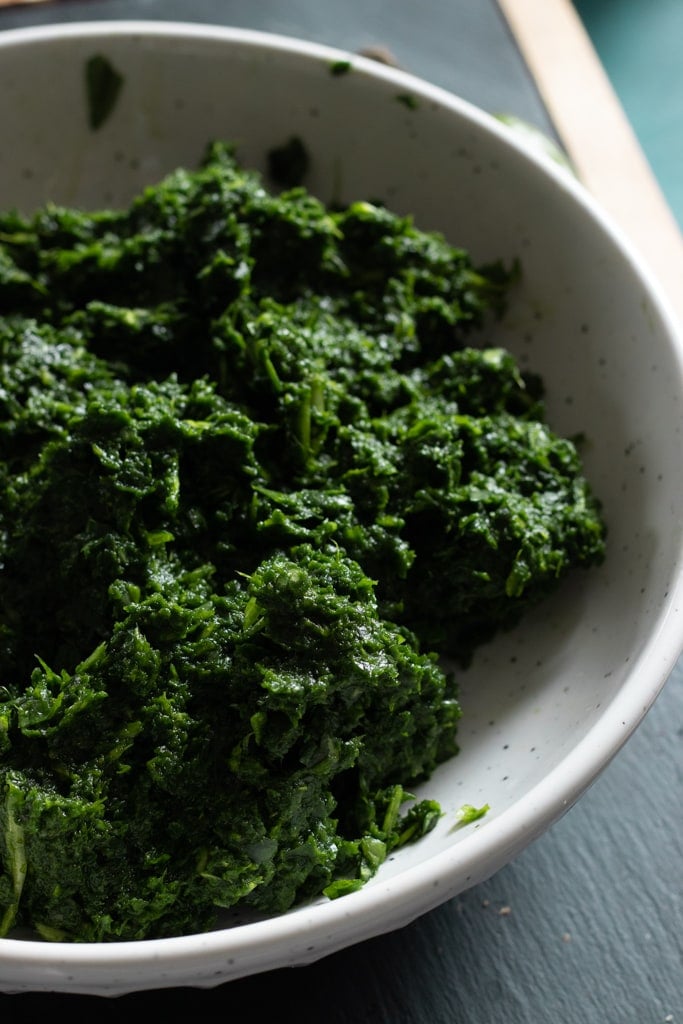 finely chopped spinach
