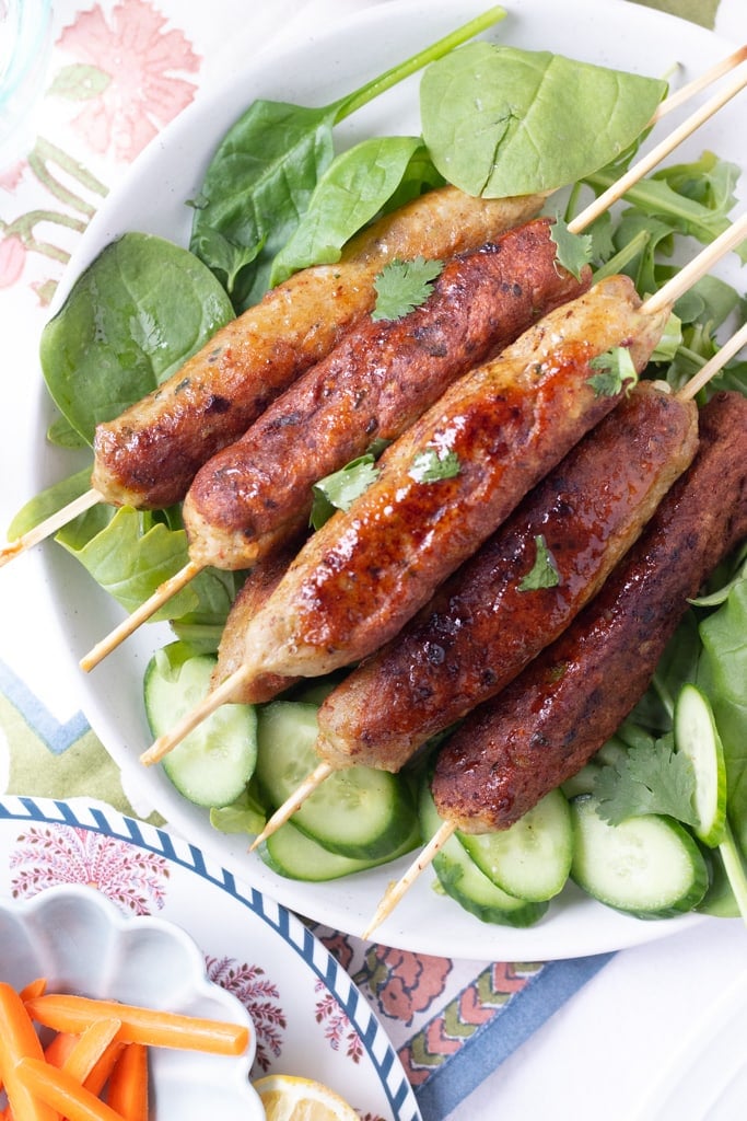 Pakistani Chicken Seekh Kabab