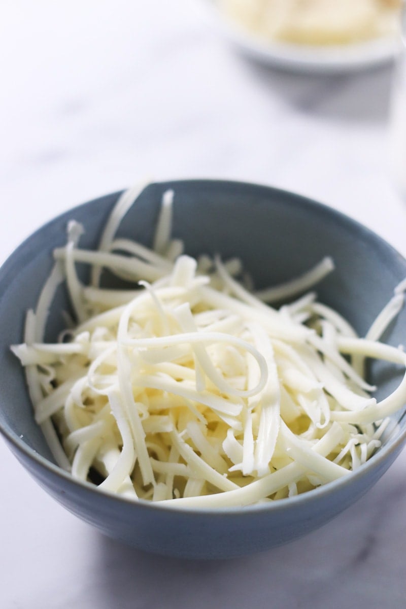 shredded cheese in a bowl