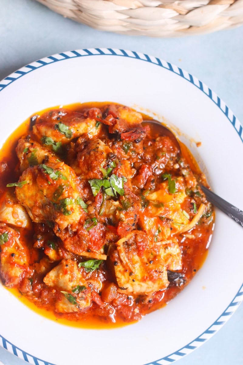 fish karahi top down