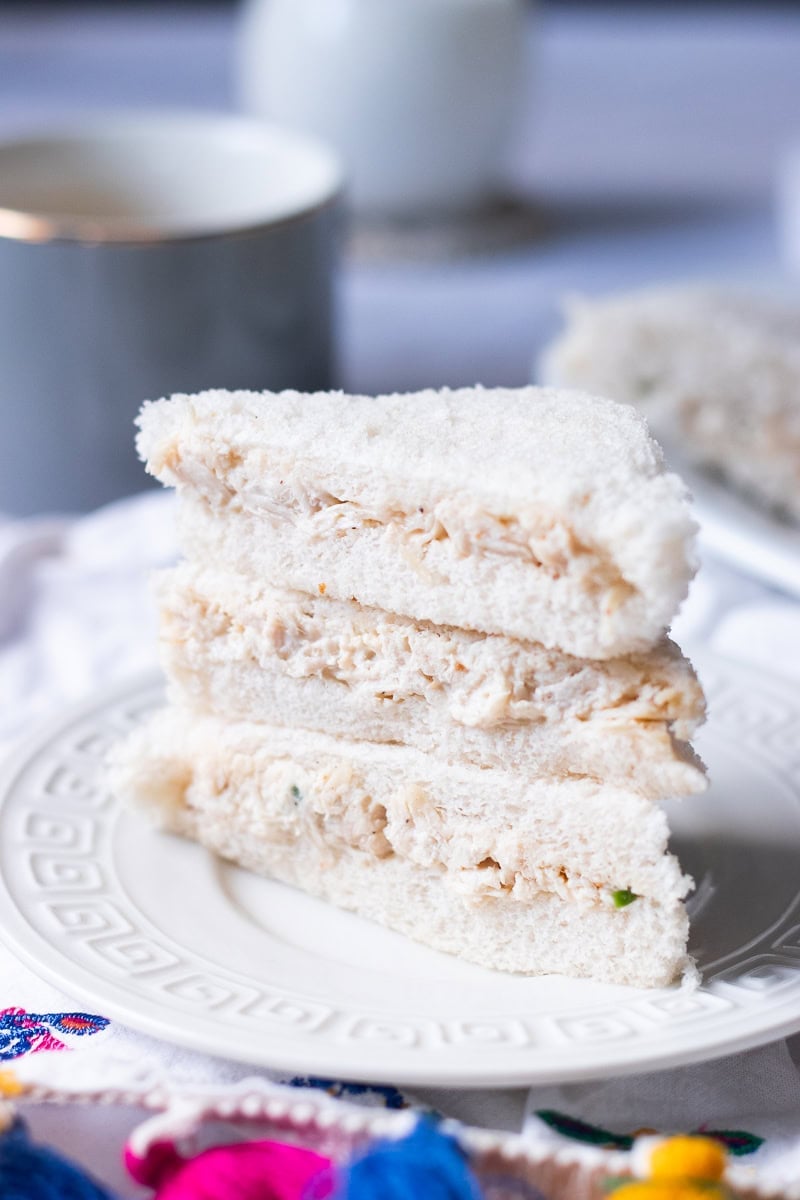 three chicken sandwich halves on a plate