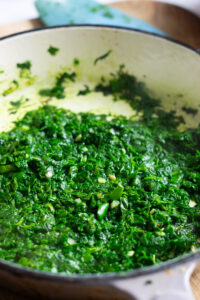 wilted spinach